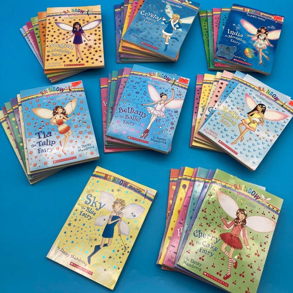 Rainbow Magic Book Lot 44 Paperbacks Daisy Meadows Jewel Weather Party Fairies